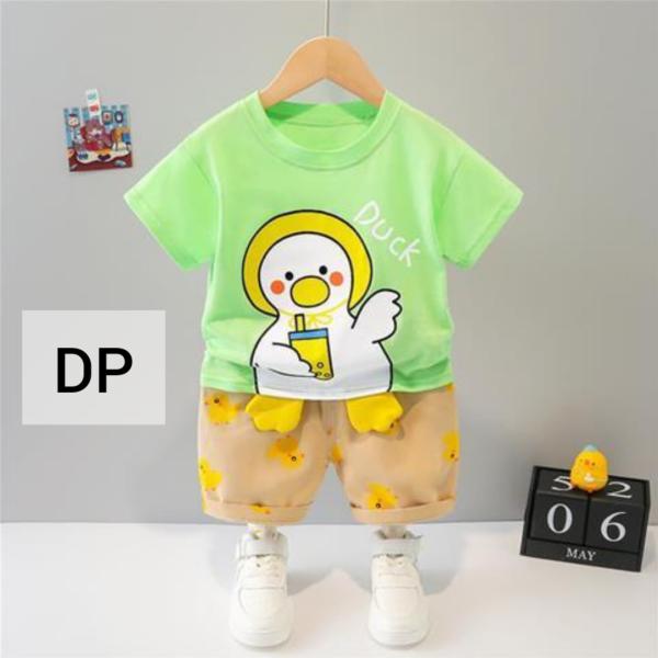 Summer Baby Boys China Imported Cotton  Duck Pest Theme Tshirt-Pants Set-DP