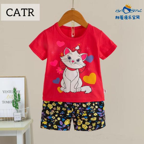 Summer Friendly Cotton Half Sleeve Red Cat Tom