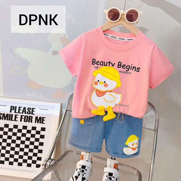 Summer Friendly Half Sleeve Duck Pink Genji-DPNK