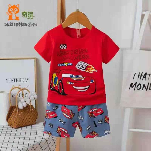 Summer Friendly Half Sleeve Red Car
