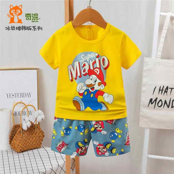 Summer Friendly Half Sleeve Yellow Mario Genji