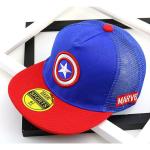 Marvel Disney Captain America Blue Flat Baby Hat Hip Hop