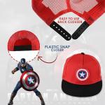 Marvel Disney Captain America Red Flat Baby Hat Hip Hop