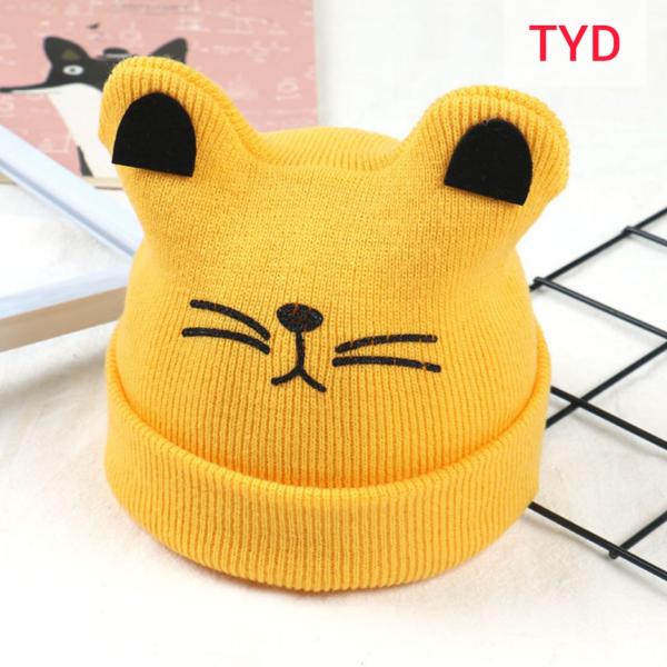 Baby Winter Bear Face Yellow Hat -TYD