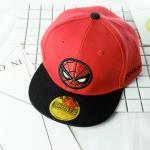 Marvel Disney Anime Spiderman Red Flat Baby Hat Hip Hop