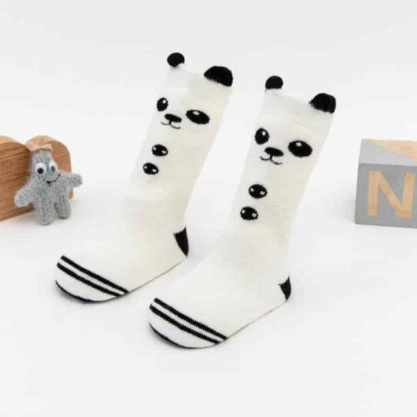 Baby Winter Cotton Long Socks -White