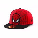 Marvel Disney Red Spider Man Flat Baby Hat Hip Hop