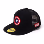 Marvel Disney Captain America Black Flat Baby Hat Hip Hop
