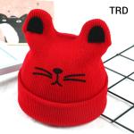 Baby Winter Bear Face Red Hat-TRD