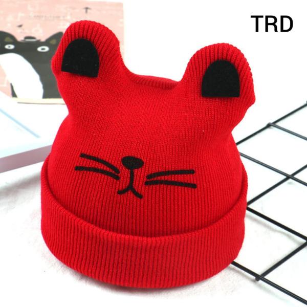 Baby Winter Bear Face Red Hat-TRD
