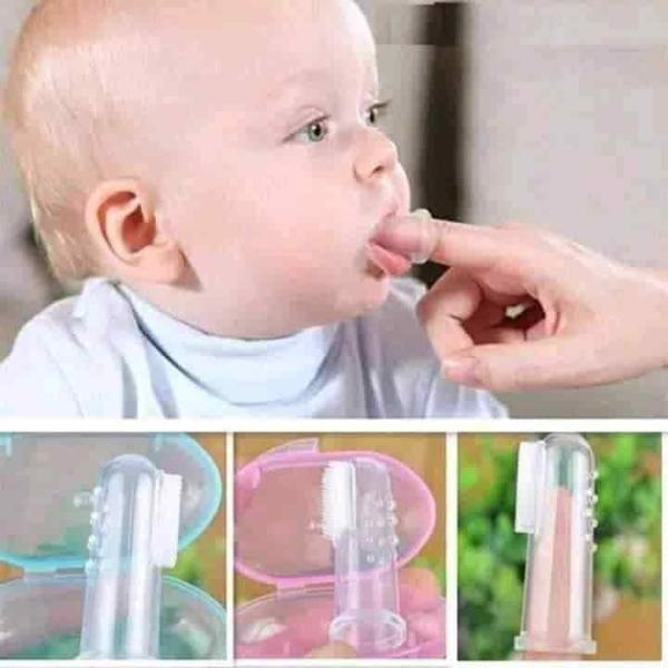 Soft Safe Baby Toothbrush Kids Silicone Finger Toothbrush
