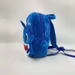 Cute Cartoon Children's Blue Baby Shark Plush Bag