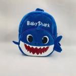 Cute Cartoon Children's Blue Baby Shark Plush Bag