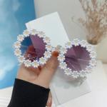 Fashion Kids Round Flower Sunglasses Lovely Children Daisy Sun Protection Eyewear